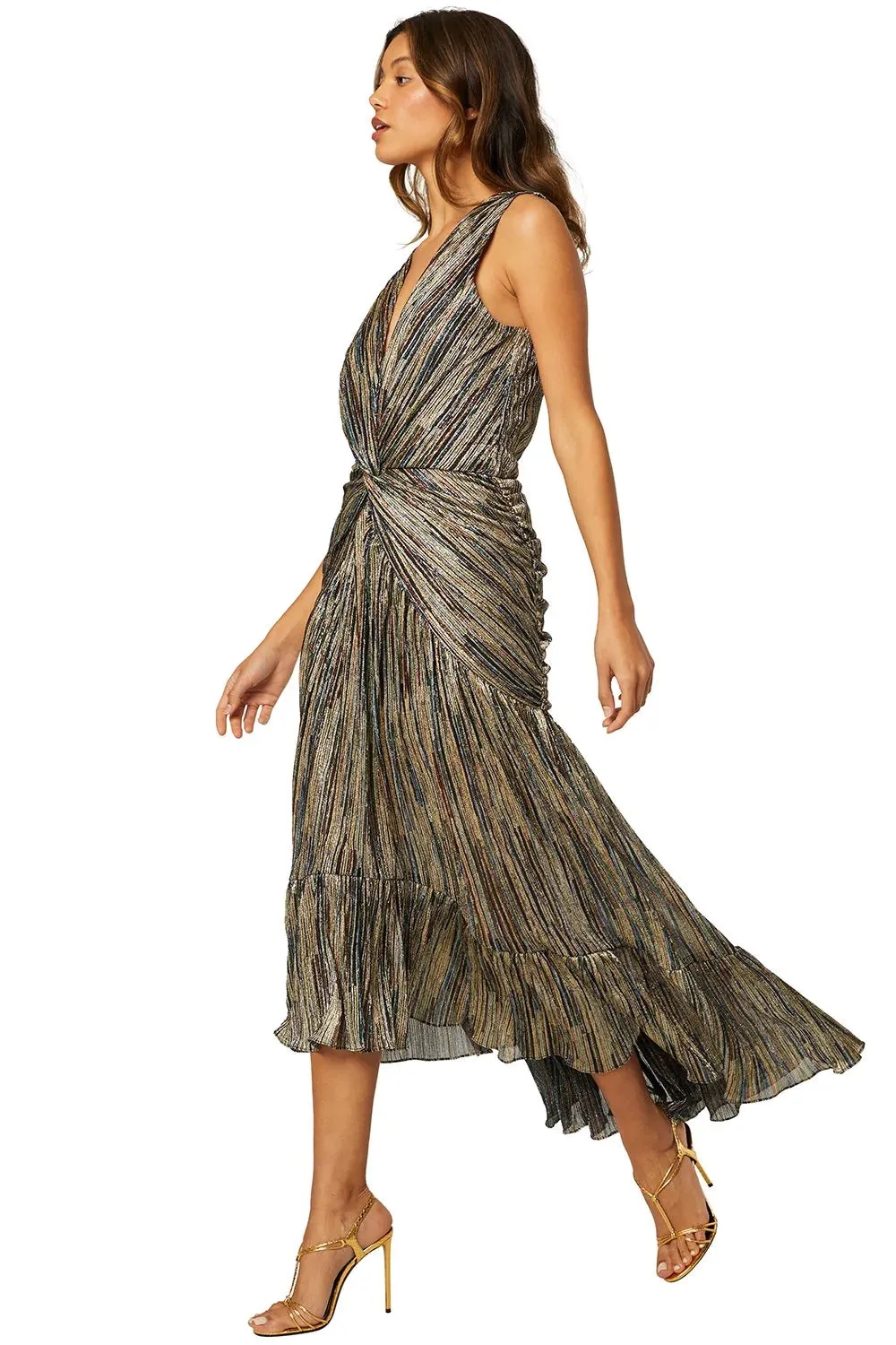 Ava Dress - Metallic Stripe