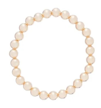 Classic Gold 7mm Bead Bracelet